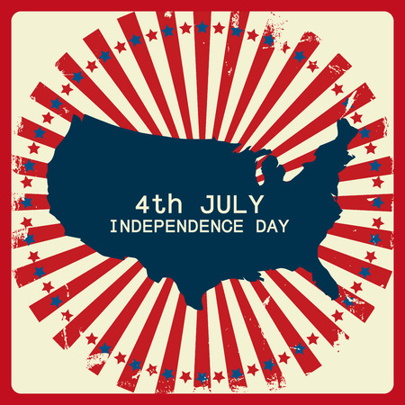 abstract independence day background with special objectsのイラスト素材