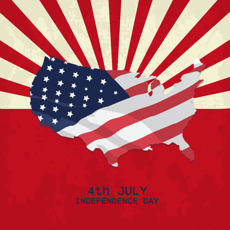 abstract independence day background with special objectsのイラスト素材