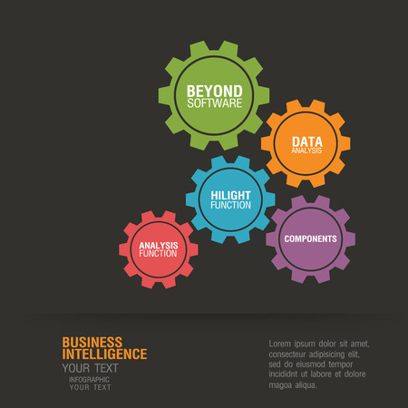 Business infographic concept by gearsのイラスト素材