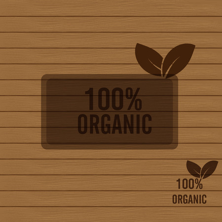 Eco Organic food Stamps - Illustrationのイラスト素材