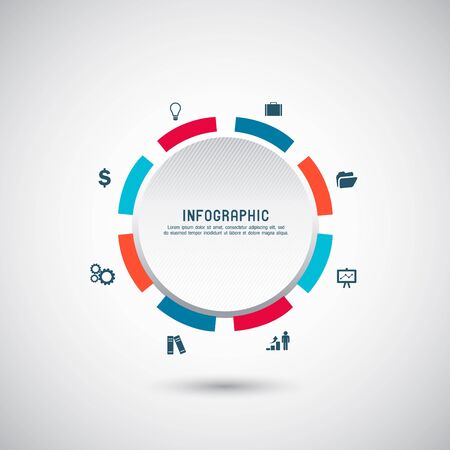 Business infographics template. Vector illustration.のイラスト素材