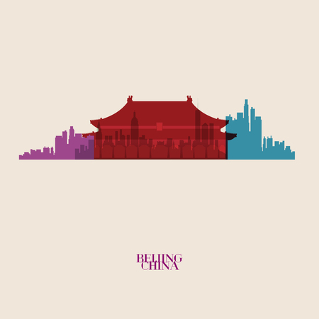 Vector silhouettes of the cityのイラスト素材