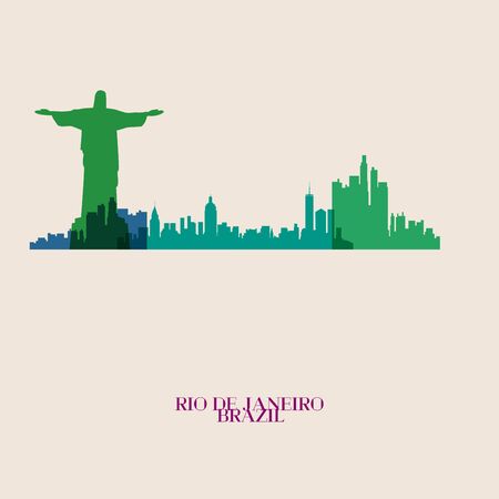 Vector silhouettes of the cityのイラスト素材