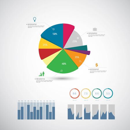 Business infographics template. Vector illustration.のイラスト素材