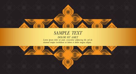 Thai Art Background, Thai art pattern vector.のイラスト素材