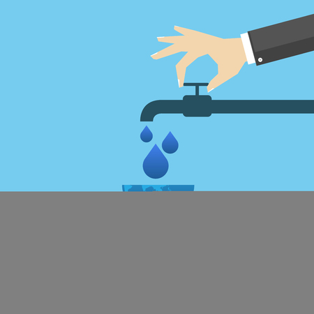 Vector Illustration of World Water Day.のイラスト素材