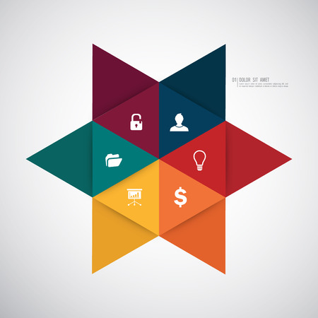 Business infographics template. Vector illustration.のイラスト素材