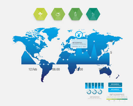 environment infographicのイラスト素材