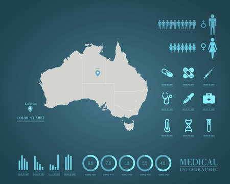 Medical Infographicsのイラスト素材