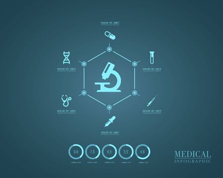 Medical Infographicsのイラスト素材