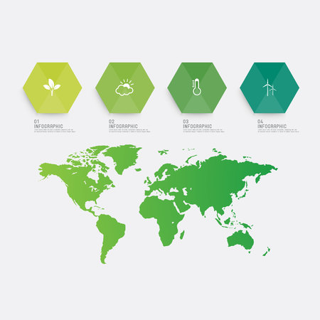 environment infographicのイラスト素材