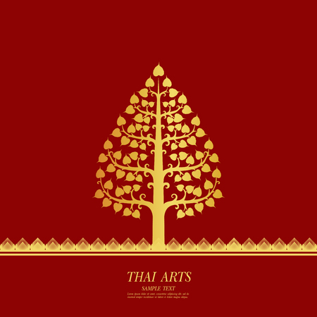 Thai Art vector background.のイラスト素材