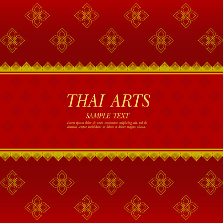 Thai Art vector background.のイラスト素材