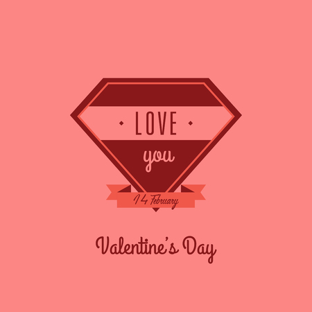 Valentine's day card illustrationのイラスト素材