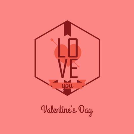 Valentine's day card illustrationのイラスト素材
