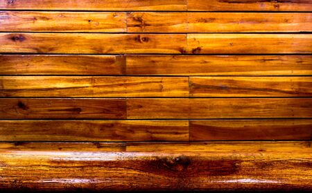 Wood background is brown.Focus on the bottom of the timber. Select focusの写真素材