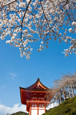 Gateway of Kiyomizu Temple in Kyoto Japan.のeditorial素材