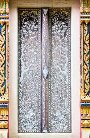 Thai Temple window styleの写真素材