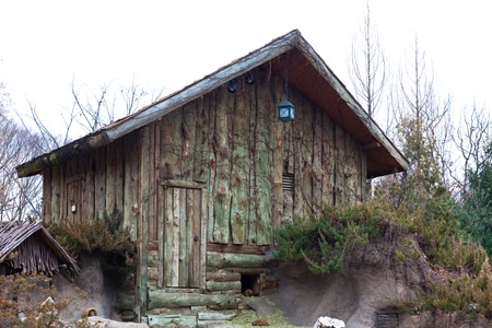 wooden houseの写真素材