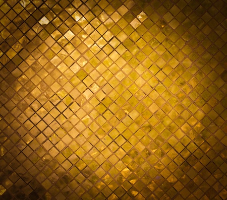 grunge golden mosaic, gold backgroundの写真素材
