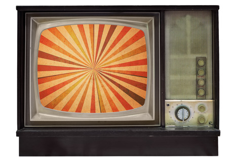 vintage tvの写真素材