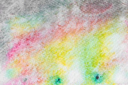 hires close up water color painting on watercolor paper texture using for backgroundの写真素材