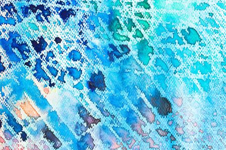 hires close up water color painting on watercolor paper texture using for backgroundの写真素材