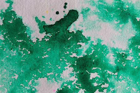 hires close up water color painting on watercolor paper texture using for backgroundの写真素材