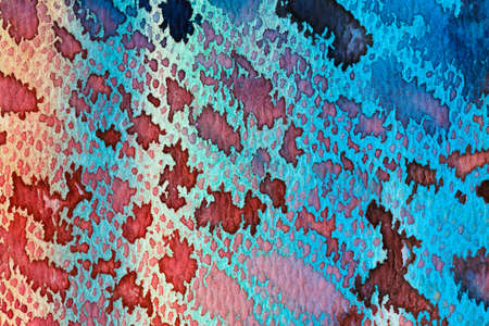 hires close up water color painting on watercolor paper texture using for backgroundの写真素材