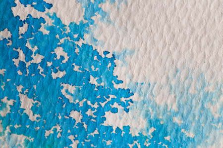 hi-res close up water color painting on watercolor paper texture using for backgroundの写真素材
