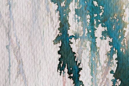 hi-res close up water color painting on watercolor paper texture using for backgroundの写真素材