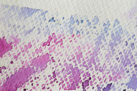 hi-res close up water color painting on watercolor paper texture using for backgroundの写真素材