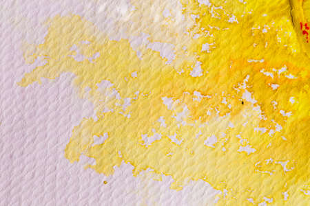 hires close up water color painting on watercolor paper texture using for backgroundの写真素材