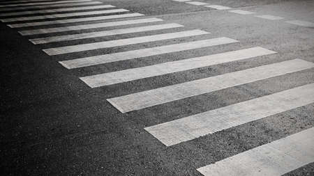 crosswalk on the road for safety when people walking cross the street, Pedestrian crossing on a...
