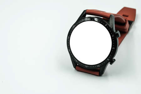 Watch on white background.