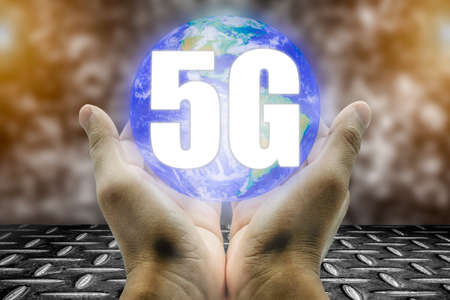 5G Network Internet Mobile Wireless Business concept. concept of future technology 5G network...