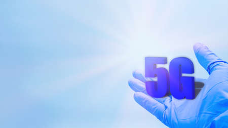 5G Network Internet Mobile Wireless Business concept. concept of future technology 5G network wireless systems and internet of things.の写真素材