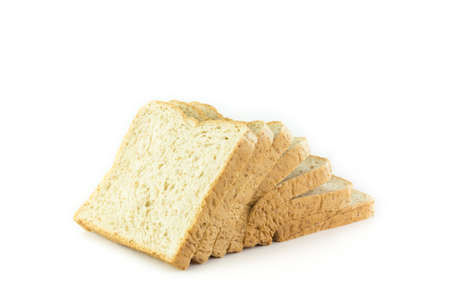 sliced Whole wheat bread isolated on white background