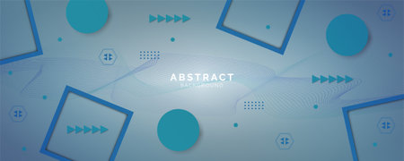 Futuristic light blue abstract background with lines and shadow, geometric shape overlap layers,...