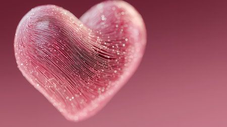 Valentine's day abstract background with heart. 3D renderingの素材