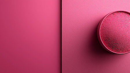3d rendering of a red circle on a pink background with space for textの素材
