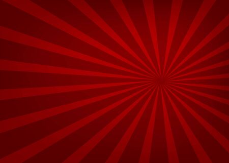 Red light spreading in a straight line from the center, beautiful, background - vectorのイラスト素材