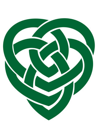 Celtic knot vector symbol isolated on whiteのイラスト素材
