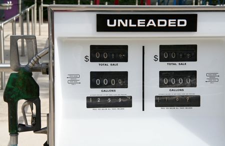 Gas Station Pumpの写真素材