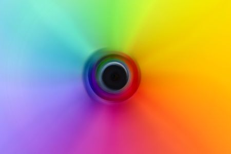 Abstract Blurred Rainbow Color Wheelの写真素材