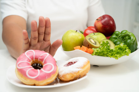 Junk food no good health eating for diet.の写真素材