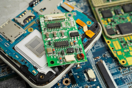 Repairing and upgrade circuit mainboard of notebook, electronic, computer hardware and technology.