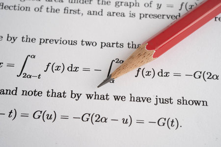 Answer sheets with pencil drawing fill to select choice, education.の写真素材