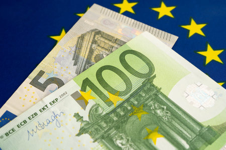 Euro banknote cash money, finance economic banking business exchange market.