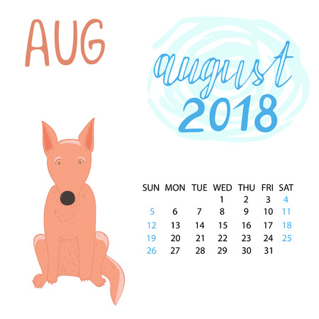 Red dog isolated on white background.のイラスト素材